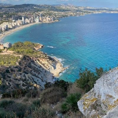 View from Calpe Rock: La Fustera Holiday Apartment naer Calpe, Benissa, Alicante